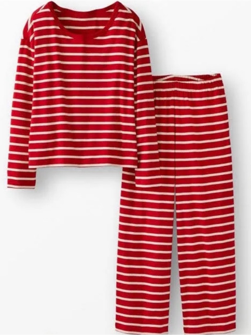 Women’s Hanna Anderson Red & White Striped Pajama Set
